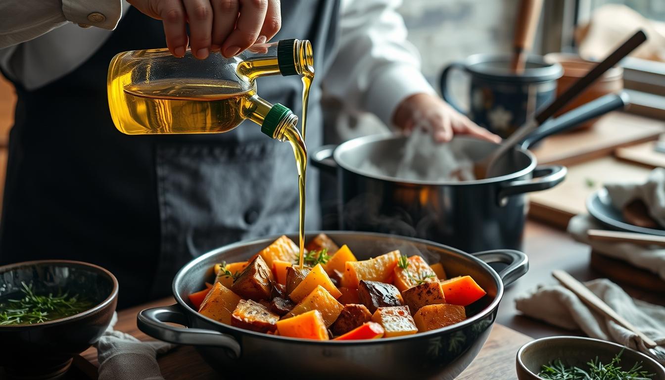 Fresh seasonal cooking dish